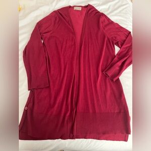 Dark Berry Red cardigan